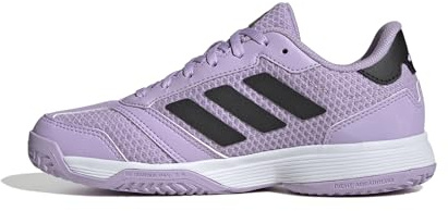 adidas Mixte Enfant Ligra 8 Kids Indoor Shoes, Powder Plum/Core Black/Cloud White, 34 EU