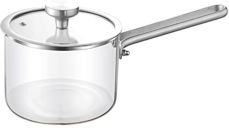 Kochtopf, Glastopf, Auflaufform, Backofen, hitzebeständiger Kochtopf aus klarem Glas, beheizbarer Suppentopf aus klarem Glas, Kochgeschirr-Set aus klarem Glas für Pasta, Nudeln, Suppe, Milch, Lebensmi