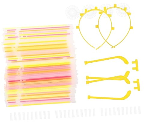 Vaguelly 1 Satz Glow Stick Set für Partys Bunte Leuchtstäbe für Bastelprojekte Teamaktivitäten und Outdoor Events Sicheres Geruchloses Material für Feiern und Dekorationen