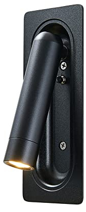 Lampada da Parete a Filo, faretto da Parete Regolabile, Applique da Parete COB da 5 W, faretto da Incasso a Parete, Illuminazione d'accento, Applique da Parete per Soggiorno, Camera da Letto, Com