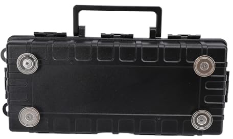 Ghzste Forte scatola magnetica con chiave nascosta, supporto portatile per etichette di sicurezza, chiave di ricambio 28 x 12 x 7 cm, ideale per l'uso auto e il lavoro all'aperto