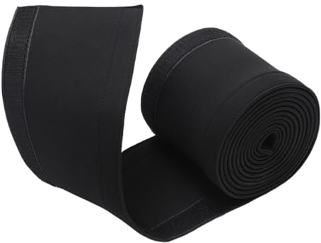 HIAKDOFT 2 Rolls Neoprene Cable Sleeves Each with Hook and Loop Cord Organizer Wrap for Desk Wire Management Large Capacity Protective Sleeve for Multiple Data Lines Easy Installation and