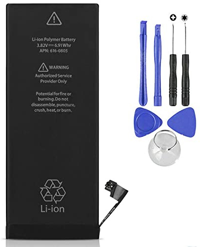 ELLENNE - Batterie compatible pour iPhone 6 | 1810 mAh | avec kit de tournevis