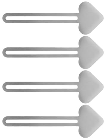 Gatuida Set da 4 Spremitubo in Metallo a Forma di Cuore, Strumento per Pittura Artistica, Rullo Spremiagrumi per Tubi di Vernice, Portatile per Artisti e Viaggi
