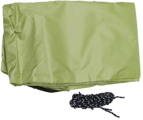 HOMSFOU Vela Solare Verde Militare Triangolare e M Ombreggiante 3x3 da con Corda e Borsa, Telo Parasole Protezione Riparo Pioggia per Campeggio Giardino Esterno per Picnic