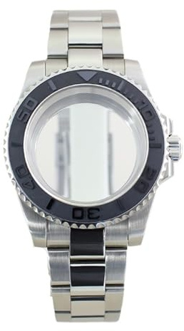 1st 20ATM Dykning 40mm klockfodral Klockremmar Safirglas for Miyota8215 Movt(Glass Bottom Cover38)