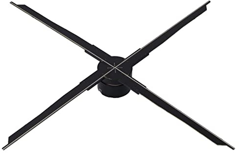VBESTLIFE Display per Proiettore con Ventola Ologramma 3D, Macchina Pubblicitaria Olografica 3D da 65 Cm con Controllo APP, per Formato Video e Immagine MP4 JPG GIF MOV (Spina europea)