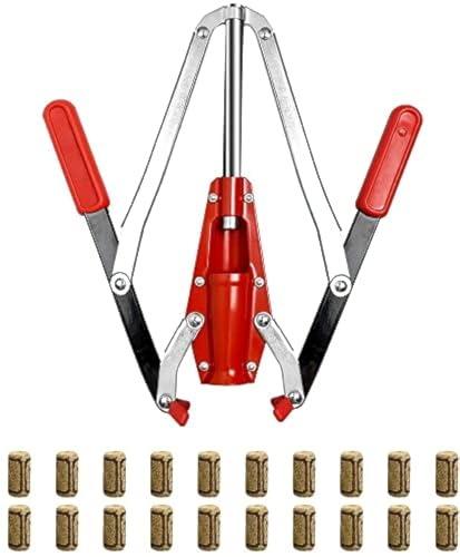 FastRack Double Lever Corker for Wine Bottles | Wine Bottle Corker with 20 Pcs Wine Corks | #8 Agglomerated corks Durable, Dual-Lever Design for Consistent Sealing | 14 Height – Made in Portugal