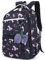 Geek-M Mädchen Rucksack Blumen Schulrucksack Daypack Damen Teenager Reise Schultasche Laptop Backpack für Mädchen Schule (Schwarz C1)
