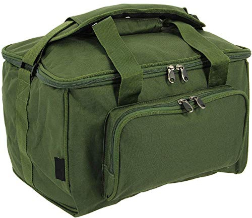 G8DS® kleines Carryall Quickfish grün mit Außentaschen Tragegriffen Schultergurt für Ihr Tackle Zubehör Utensilien