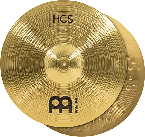 Meinl Cymbals HCS Hihat — 15 Zoll (Video) Schlagzeug Becken – Paar – (38,10cm) Messing, Traditionelles Finish (HCS15H)