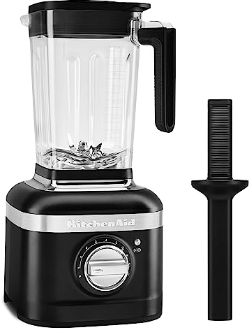 KitchenAid K400 KSB4028 Blender à vitesse variable avec manipulation Noir mat, 62 onces