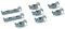 BSSTORE Set Completo 8 Fermi Per Cestello Inferiore Lavastoviglie Compatibile Con Vari Modelli Equivalente A 00611472