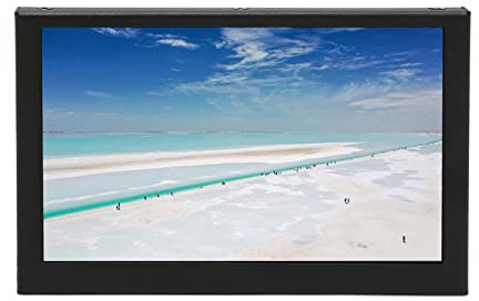 Moniteur Portable 5 Pouces, Panneau D'affichage LCD HD IPS 800x480 Mini écran Secondaire pour Ordinateur Portable HDMI avec Deux Haut-parleurs, Moniteur de Jeu, pour PC,