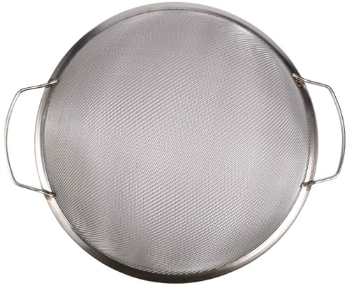 Tagtight Passoire à Mailles Fines à 60 Mailles, Tamis à Farine en d'acier Inoxydable, émulsion Entonnoir Miel Couvercle Filtre, Outil de Filtre pour Seau de Peinture, Passoire Tamis (29 * 10 * 29cm)
