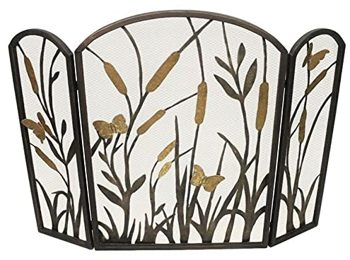 Kaminschirme, Goldbronze, botanischer Katzenschwanz, Kaminschirm, Kaminschirm, Kaminschirm, Flache Kaminschirme, dekorativ