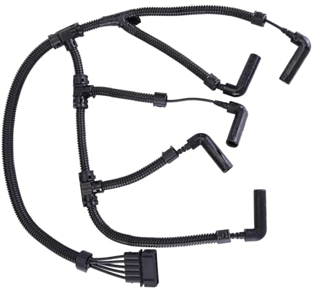 Kit De Réparation De Câbles, Faisceau De Câblage Connecteur De Bougie De Préchauffage Bougie De Préchauffage 074972095B Compatible pour 1995-2003 2.5 TDI VW Transporter 4