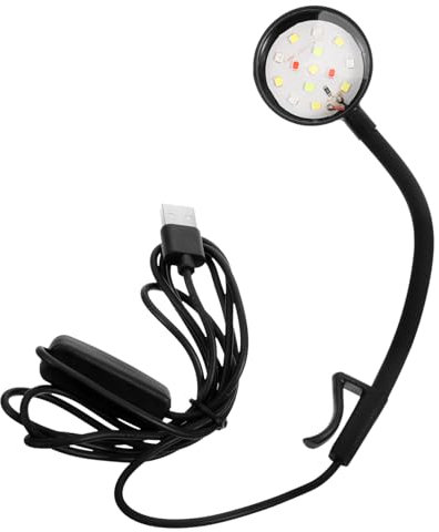 DOITOOL Aquarium Beleuchtung Usb-fähige Klemmlampe Für Fischbecken Drehbar Kompakt Und Platzsparend Für Aquarienpflanzen Und Zubehör