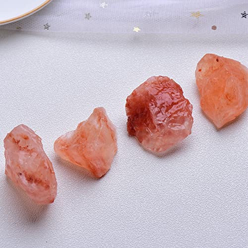 Décoration de la maison en pierre de cristal de sel orange naturel remplisseur de vase fond de piscine décoration de fond en pot, livraison aléatoire, 50g Collections de la maison ( Color : Random Del