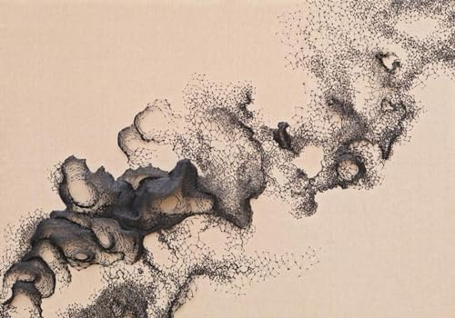 Carta da Parati Sfondo Fotografico Minimalista Nuova Arte Astratta Cinese Carta Da Parati In Pietra Arenaria Nera 200x140cm Moderna design Decorazione Murale Soggiorno Camera da Letto