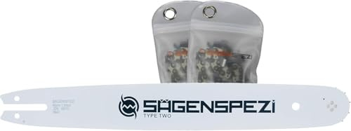 Set guide-chaîne Drive 45 cm + 2 chaînes semi-burin, pas .325, 68 maillons entraîneurs, jauge 1,6 mm – compatible Stihl 021, 023, 025, MS200, MS210, MS230, MS231, MS241, MS250, MS251