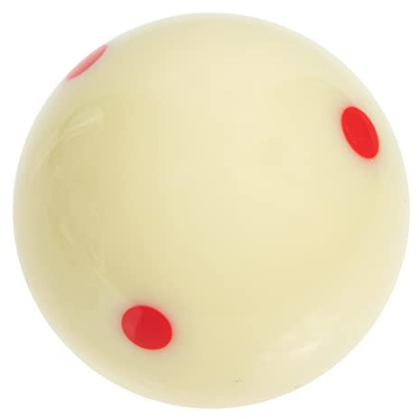 Parliky Billardkugel Übungs-Trainings-poolkugel Standard-spielball Mit Sechs Punkten Weißer Spielball Für Training Und Visualisierung