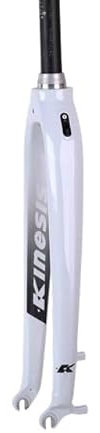 MAYANGYANG Fahrrad Gabel Starre Gabel for Fahrrad MTB 26 Harte Gabel Mountain Road Bike 29 Rahmen 27,5 Konische Aluminium Scheibenbremse Achse 100 * 15mm Fahrradgabeln(30A Cone White QR)