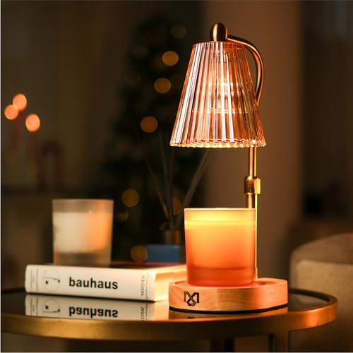 MOSGOF Candle Warmer Lamp with Timer and Dimmable, Candle Lamp Warmer for Mom Birthday Gifts, Elegant Design Electric Candle Warmers for Aromatherapy, Portable Wax Warmer Lamp
