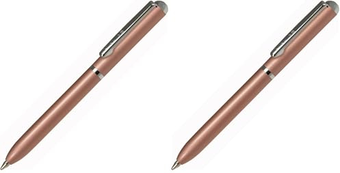 Online Miniatur Dreh-Kugelschreiber Rosegold mit Metallclip, D1-Standardmine | Mini-Kuli fürs Portemonnaie | 8 cm Länge, passend für Geldbeutel & kleine Taschen für unterwegs | Schreibfarbe blau