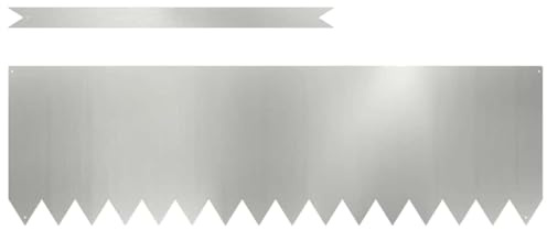 vidaXL Raseneinfassung 30 STK. 100 x 0,05 x 30 cm Verzinkter Stahl