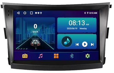 Android 14 Autoradio per SsangYong Tivolan Tivoli 2014-2017, 9 Pollici Android 14 Doppio Din Car Auto Radio con Carplay con Schermo con Bluetooth GPS Navi WIFI Posteriore USB Wifi(M150S 2G+32G)