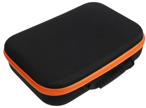 Angoily Oxford Cloth Drill Bag Power Tool Organizer Carrying Case with Zipper Long Orange Small Tool Storage Bag for Power Drill Accessories