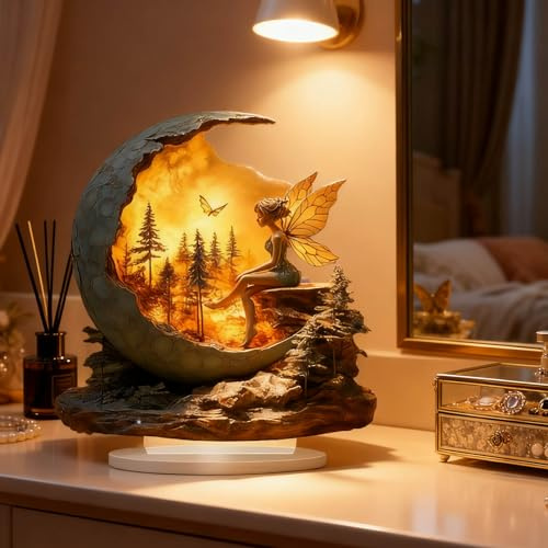 Innen Engel deko, Engelfür Wetterfest,Engel Statue,Wasserdichte Betende Grabengel,2D Acryl Schreibtischdekoration, Acryl Schreibtischständer,Display Ornament für Schreibtisch und Heimdisplay (B)
