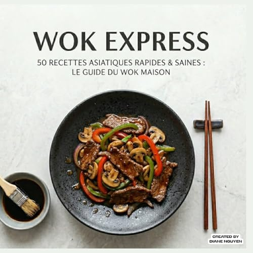 Wok Express: 50 Recettes Asiatiques Rapides & Saines : Le Guide du Wok Maison
