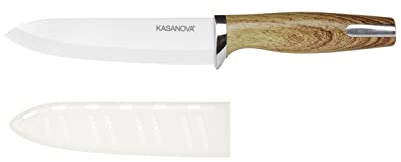 KASANOVA Coltello Chef ceramica e abs, da 15 cm marrone