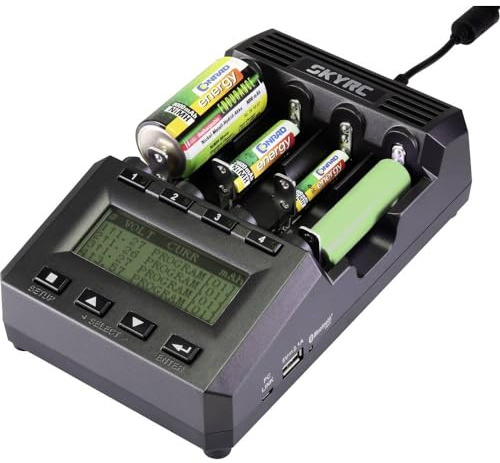 SKYRC MC3000 Battery Charger for Round Lithium Ion Battery LiFePO, Li-Polymer, NiCd, NiMH, NiZn, RAM 10440, 14500, 16340, 16650, 17500, 17670, 18490, 18500, 18650, 22650