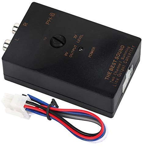 KIMISS Auto Car Uscita Altoparlante stereo Convertitore alto a basso livello con funzione di ritardo