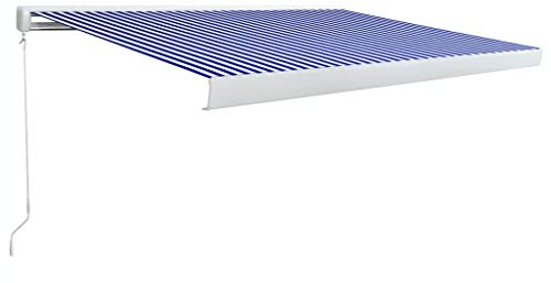Tidyard Manuelle Gelenkarmmarkise Einziehbare Kassetten-Markise Kassettenmarkise Mit Standard-Wandhalterungen,Klemmmarkise Sonnenschutz Sichtschutz Terrasse Balkon Markise