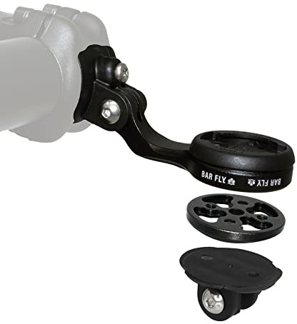 Bar Fly Race Flipper for 3T Apto Stealth Stem - Bike Computer Mount - Garmin, Cateye, Wahoo, Bryton, Polar, Mio, Omata Compatible - Black