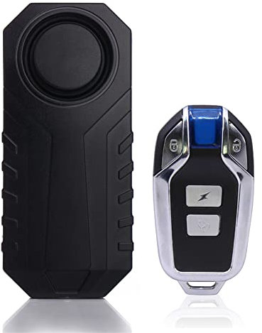 Bostar Alarma Inalámbrica para Motocicleta con Control Remoto Sistema de Alarma para Moto Alarmas Vibración Antirrobo para Vehículos de Bicicleta (Negro)