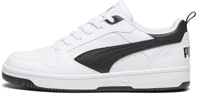 PUMA Rebound V6 Low Unisex Sneaker , Puma White Puma Black Puma Black, 43 EU