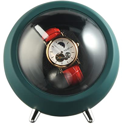 kyaoayo Uhrenbeweger, super leiser Motor Uhrenbeweger 360 Grad, Touch-Bedienfeld zuschaltbare LED-Beleuchtung, für Uhren Zimmer Wohnzimmer Schlafzimmer