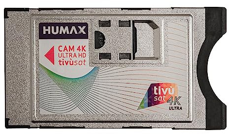 HUMAX CAM tivùsat 4K Ultra HD, smartcard tivusat inclusa, Scheda TV sat, Smartcard TV satellitare