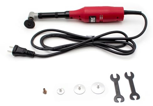 LeTkingok Amoladora Micro Angular de Codo de 90° de 220V, Rectificadora Eléctrica Multifunción, Máquina Pulidora de Matriz 130W 10000RPM