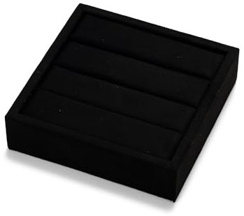 Oirlv Samt Ringständer Ringtablett Ausstellungsständer Organizer Tablett für Ohrstecker Ring