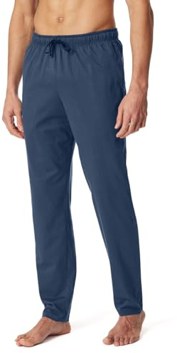 Schiesser Herren Lange Schlafhose Bio-Baumwolle-Mix + Relax Bas de Pyjama, Royal_182185, 48 cm Homme