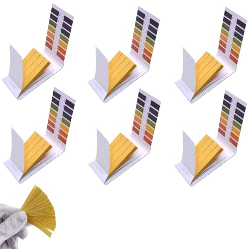 480 Stück PH Streifen, PH Teststreifen, PH Wert Teststreifen, PH Tester, PH-Wert 1-14 Teststreifen, Indikator, Testpapier, PH Papierfür Wasser, Erde, Getränke und Weiterer Substanzen