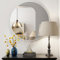 BEAUTYPEAK Miroir Mural Rond de 50 cm - Blanc - Incassable - avec Cadre en Aluminium - À Suspendre et s'appuyer - Miroir Mural Rond pour Chambre à Coucher, Salle de Bain, Salon