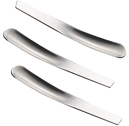 Set di 3 Mini Cucchiaio di Uova in Acciaio Inossidabile, Piccoli Utensili da Leggeri per Stoviglie per Stoviglie per la Casa (SILVER)