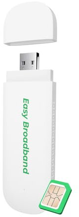 EIOTCLUB Chiavetta USB 4G LTE con WiFi 6 – Router Hotspot Portatile per Laptop/PC/Tablet/Telefono, fino a 150 Mbps, Internet Plug & Play con SIM Gratuita, Modem WiFi conveniente per Viaggi e Lavoro